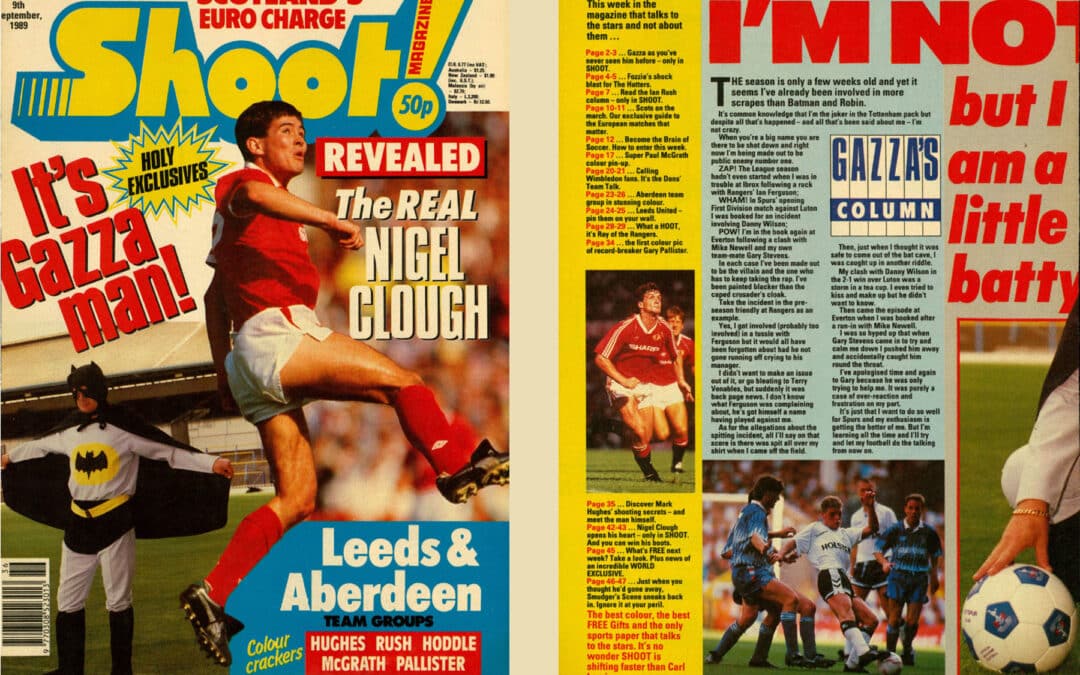 When Gazza Was Football’s Greatest Character: SHOOT 1989